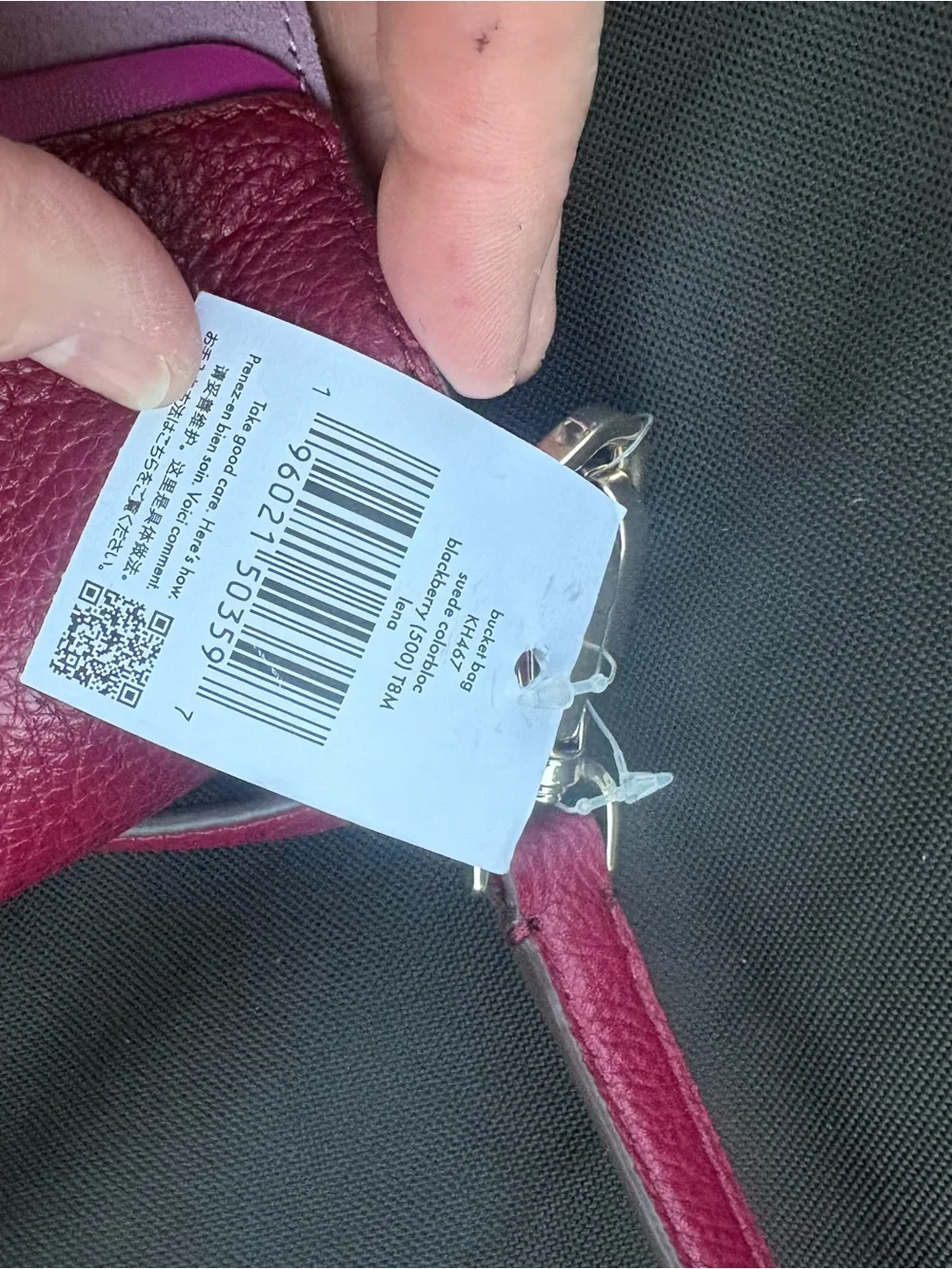 kate spade Two-Tone Magenta & Light Pink Leather Crossbody
